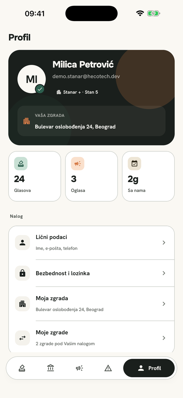 Profil i podešavanja